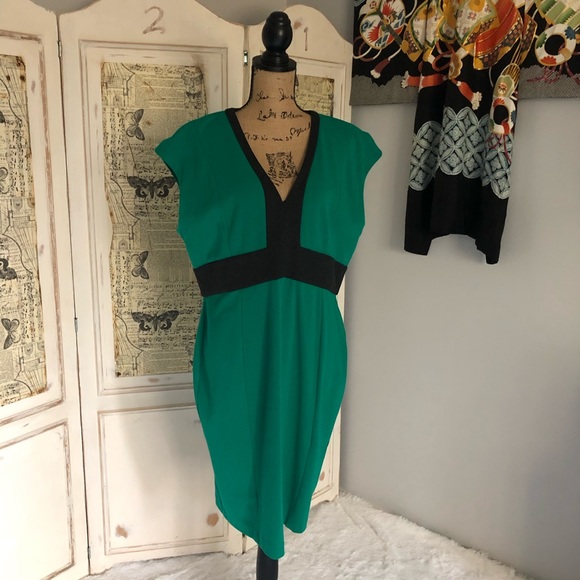 Narcisco Rodriguez for Design Nation Green Colorblock Dress Sz XL NWT - Picture 7 of 16